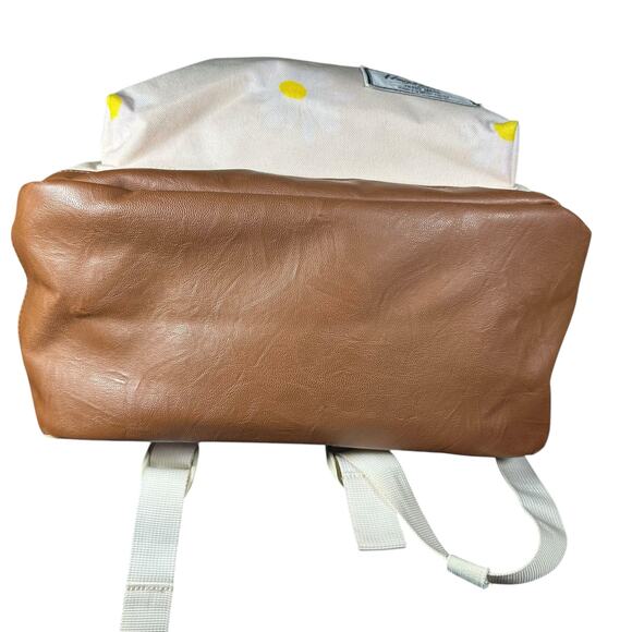 HERSCHEL SUPPLY CO. CLASSIC XL BIRCH DAISY/TAN LEATHER BACKPACK 30L - Picture 6 of 16
